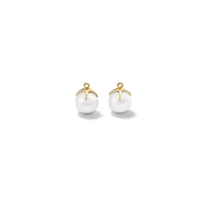 Tamara Carina Earring Pendants Yellow Gold - Pearl