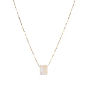 TenThousandThings 18k Mother of Pearl Chicklet Necklace