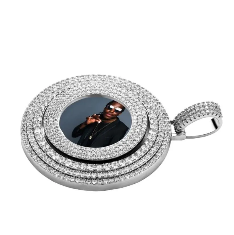 THE SPINNING MIND® - Custom Big Round Spinning Photo Pendant