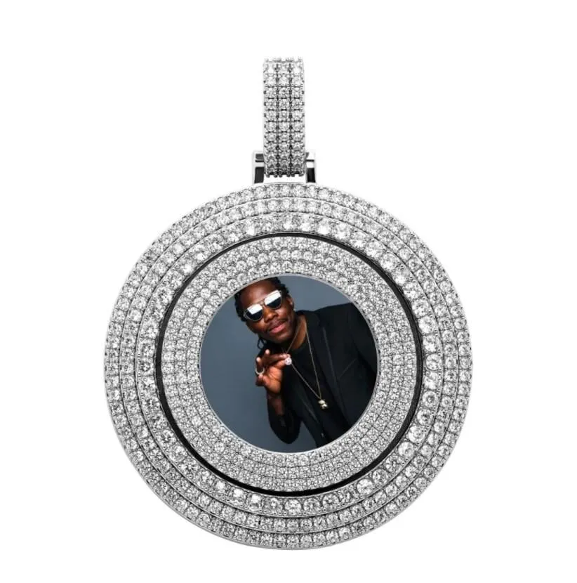 THE SPINNING MIND® - Custom Big Round Spinning Photo Pendant