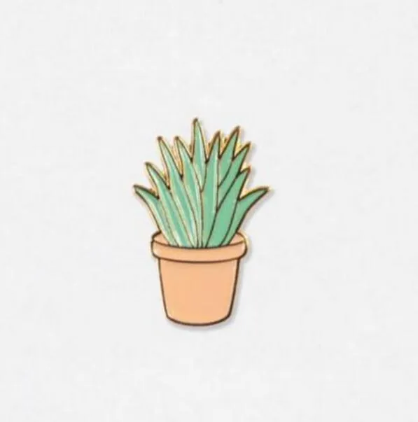 Timlee X039 New Oil Drop Cute Cactus Pots Planet Metal Brooch Pins Button Pins Girl Jeans Bag Decoration Gift Wholesale