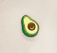 Timlee X042   Free shipping Cute Alloy Avocado Monkey Peach Blueberry Metal Oil Drop Brooch Pins,Fashion Jewelry Wholesale